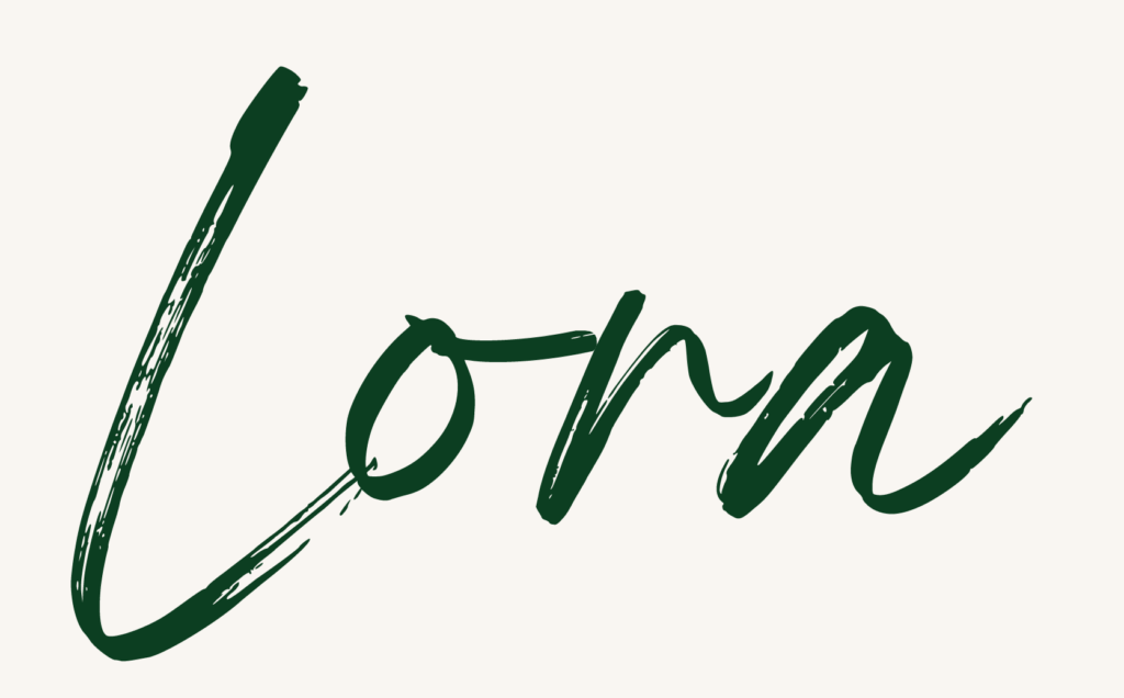 Lora's signature