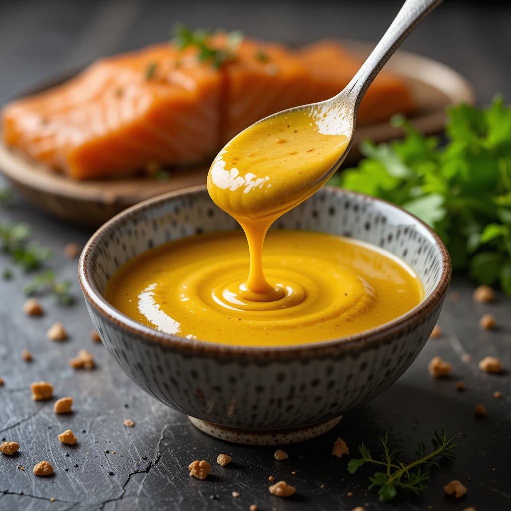 5-ingredient marinated salmon and dijon mustard