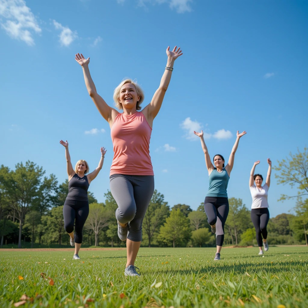 women exercising to boost menopause metabolism