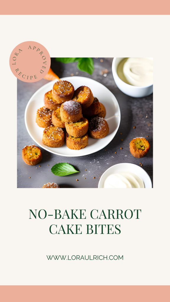 photo of no-bake carrot cake bites
