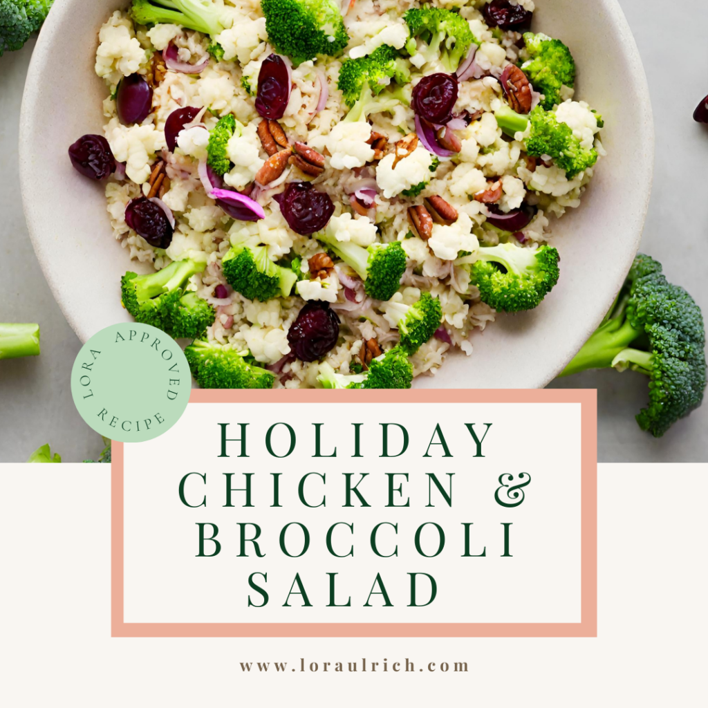 holiday chicken and broccoli salad