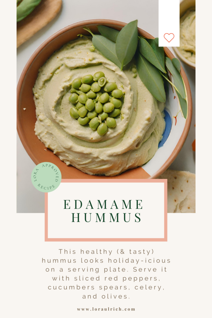 photo of edamame hummus