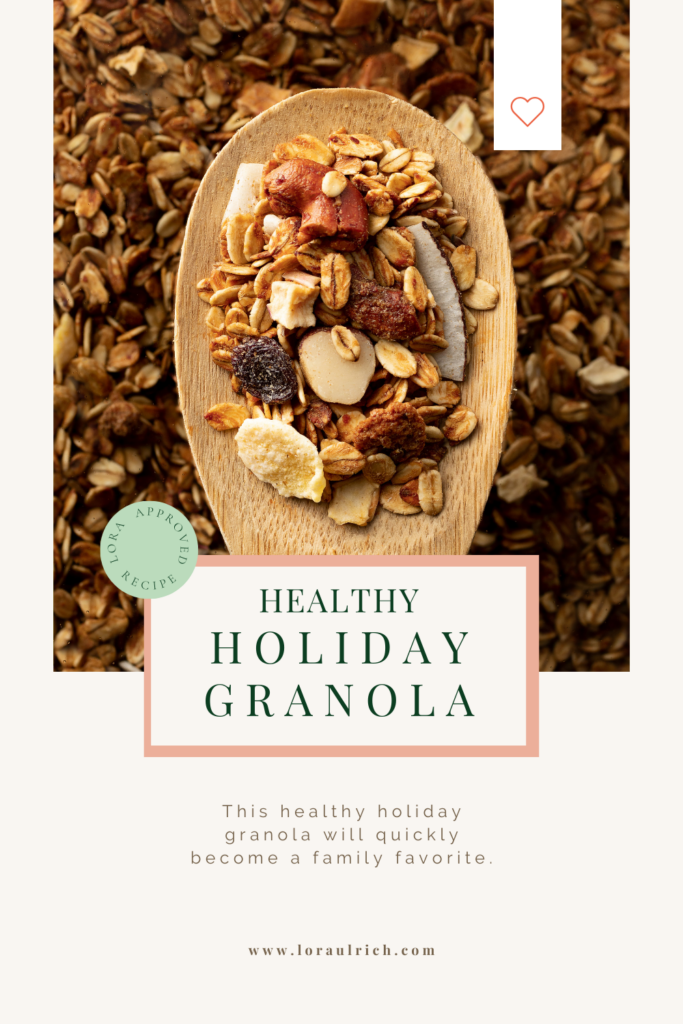 photo of healthy holiday granola 