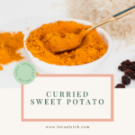 photo of curried sweet potato