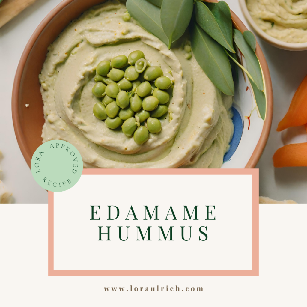 edamame hummus dish