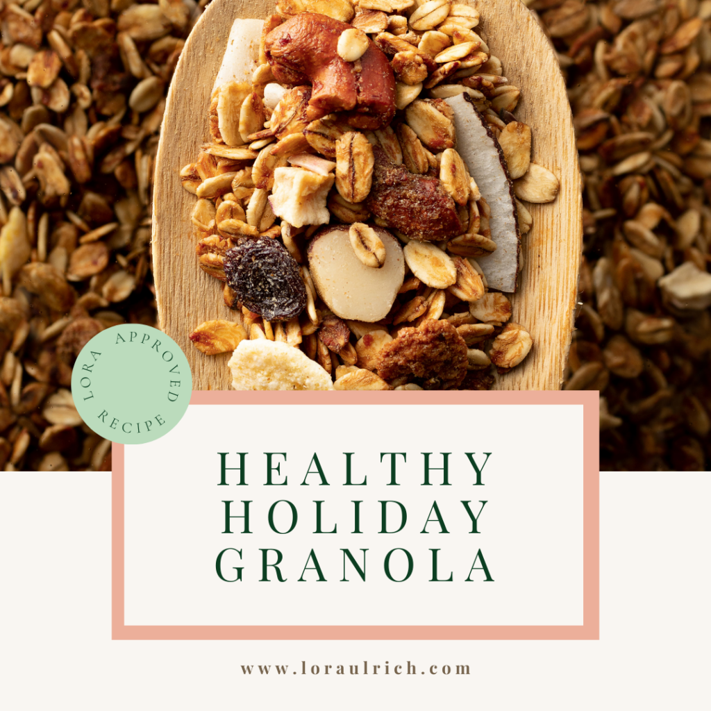 healthy holiday granola dish