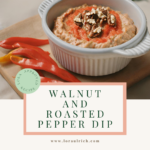 photo of walnut and roasted pepper dip
