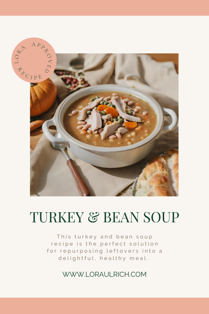 photo of turkey and bean soup