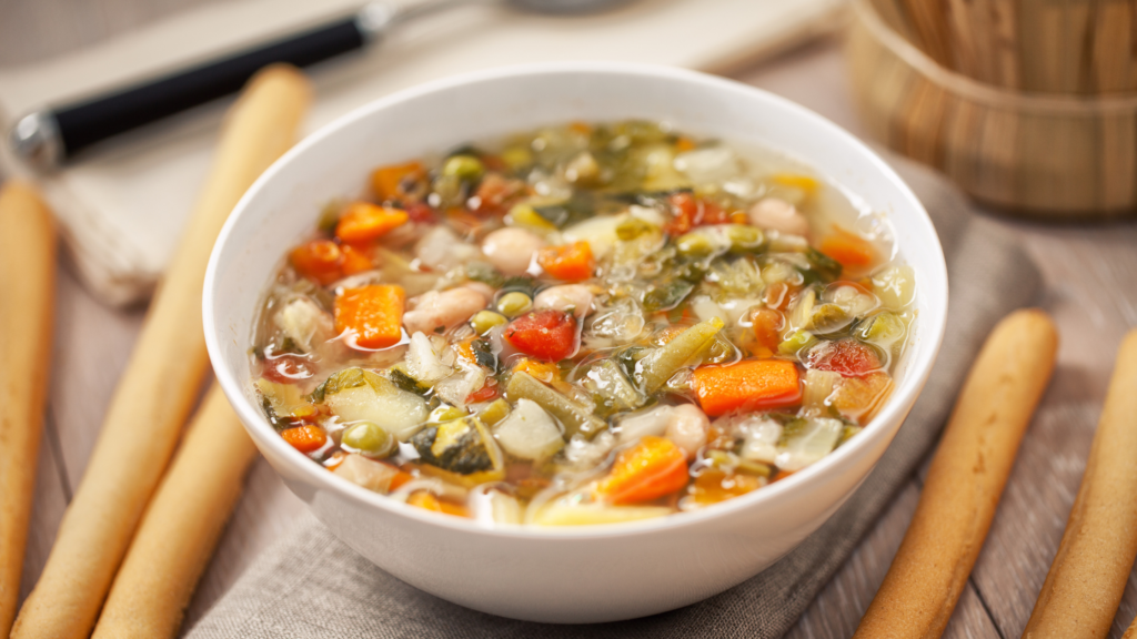 Turkey and Bean Soup dish