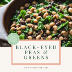 photo of black-eyed peas and greens