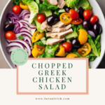 chopped greek salad for gut-healthy salad