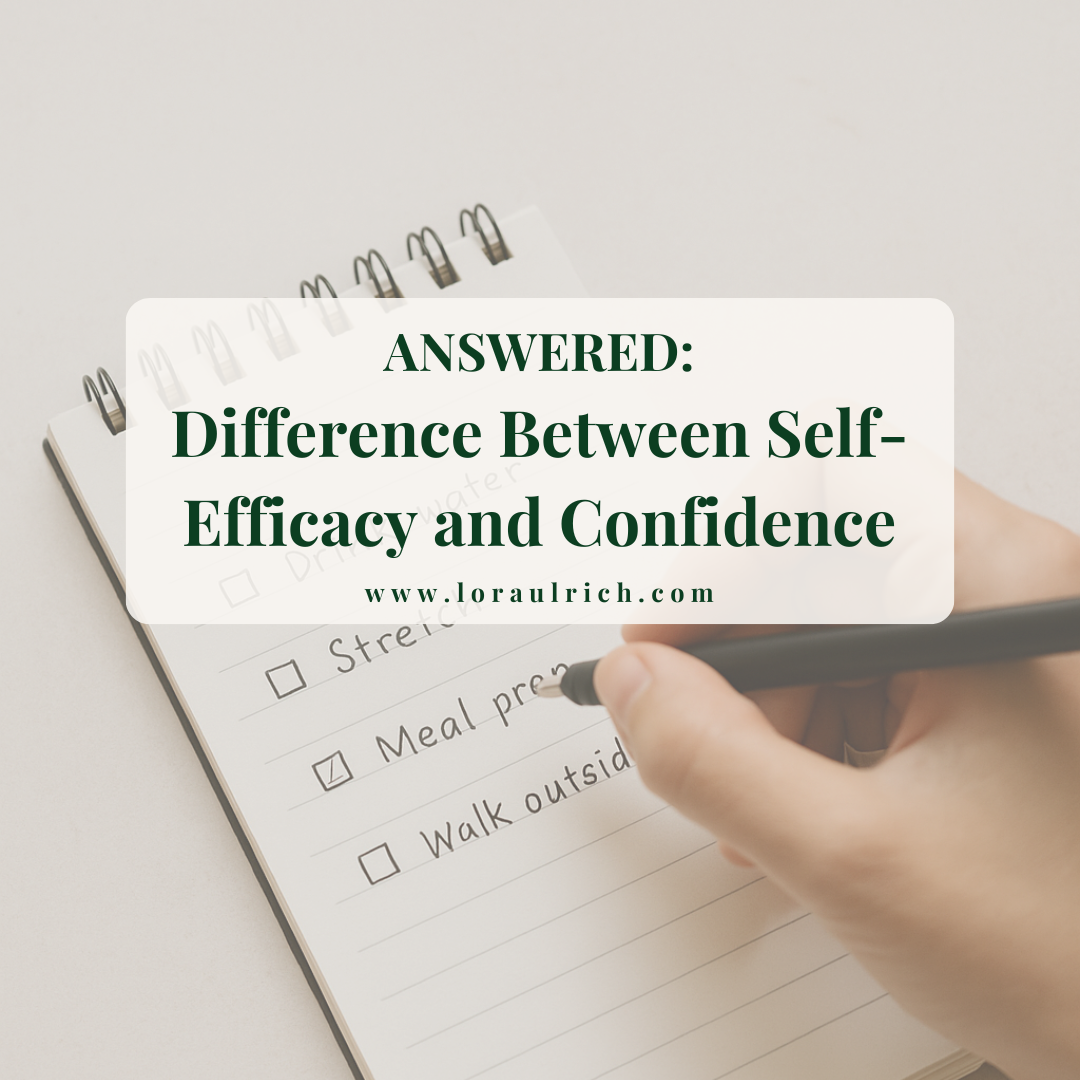 difference between self-efficacy and confidence