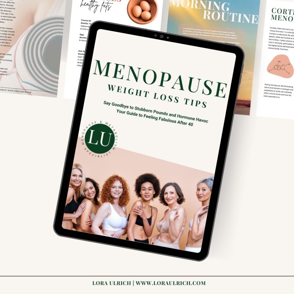 ipad with book cover tips to lose weight during menopause