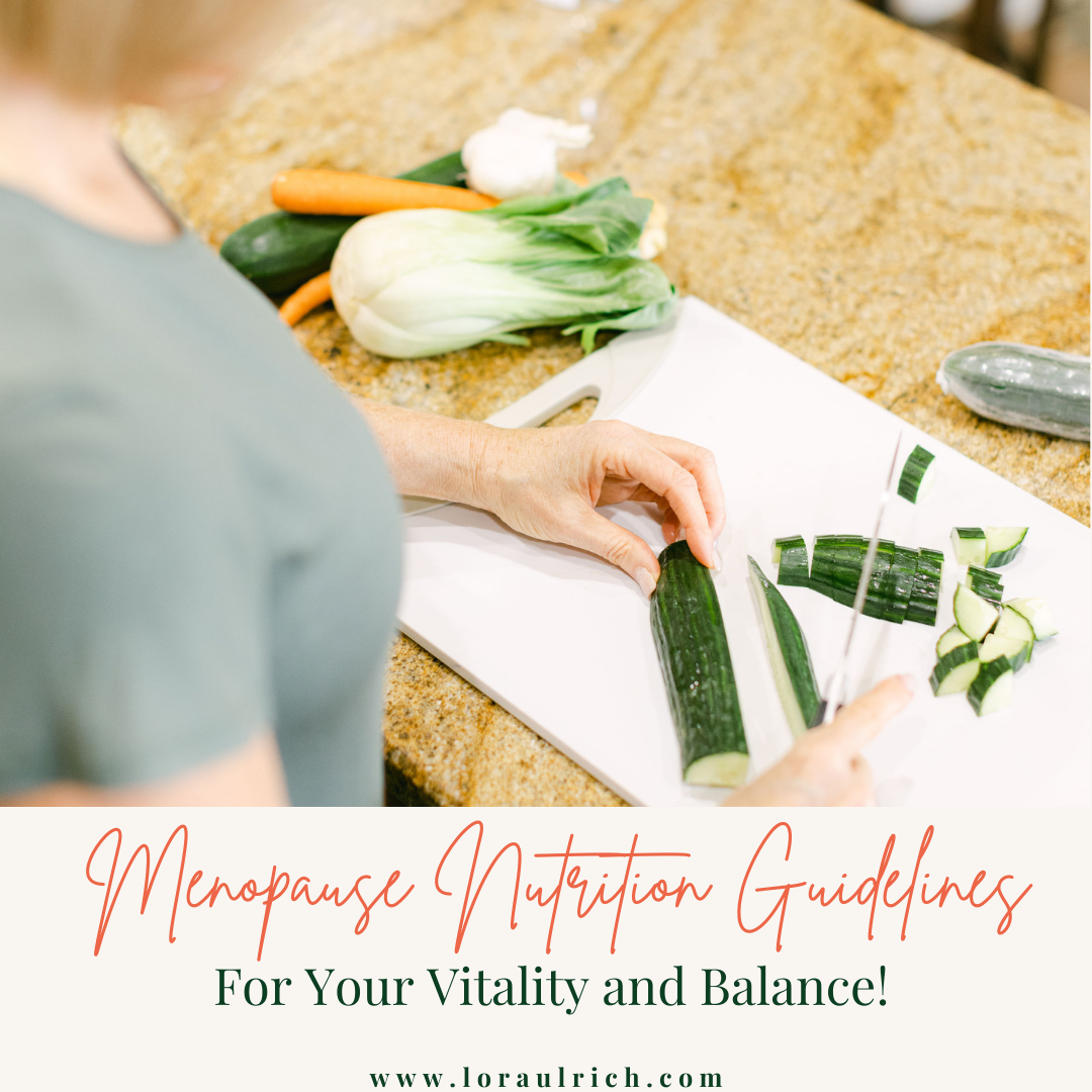 menopause nutrition guidelines