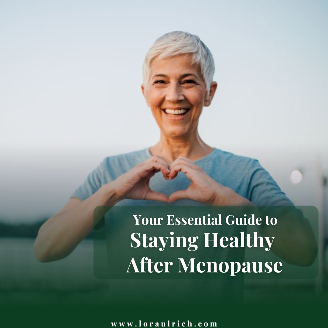 woman staying healthy after menopayse