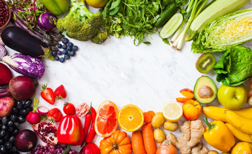Leafy greens, cruciferous vegetables, and fresh fruits help ease constipation