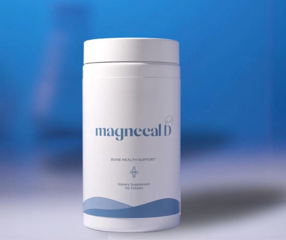 Photo of MagneCal D magnesium supplement with vitamin D3 and calcium, shown as part of the Top-Rated Supplements for Holistic Menopause Support