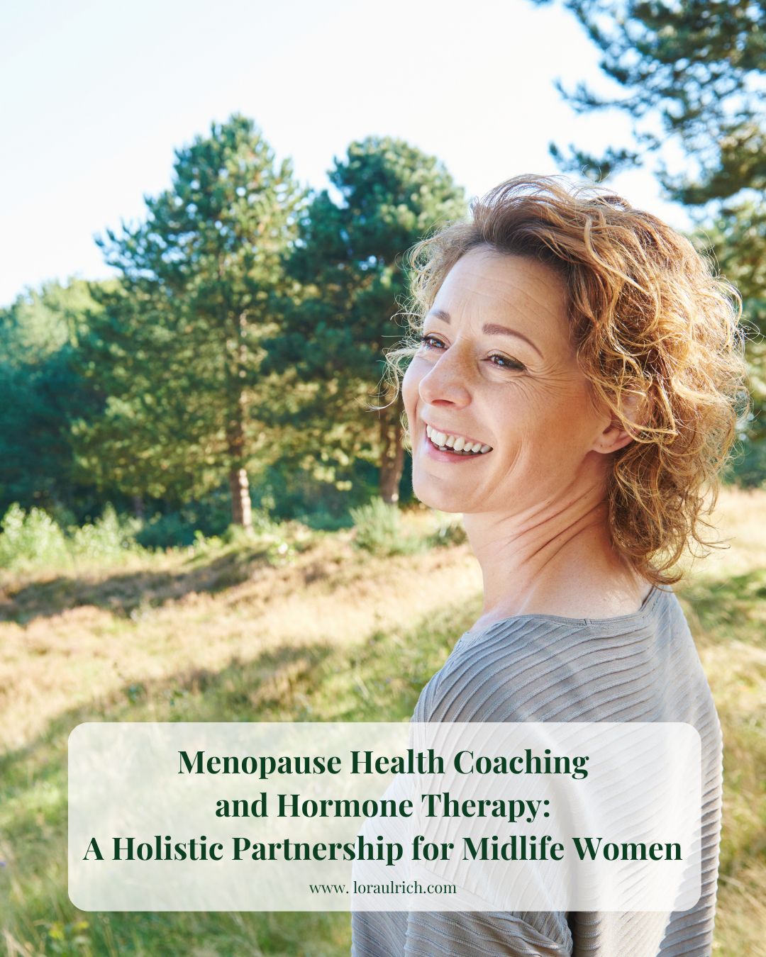 Confident midlife woman representing balance, vitality, and support from a menopause health coach