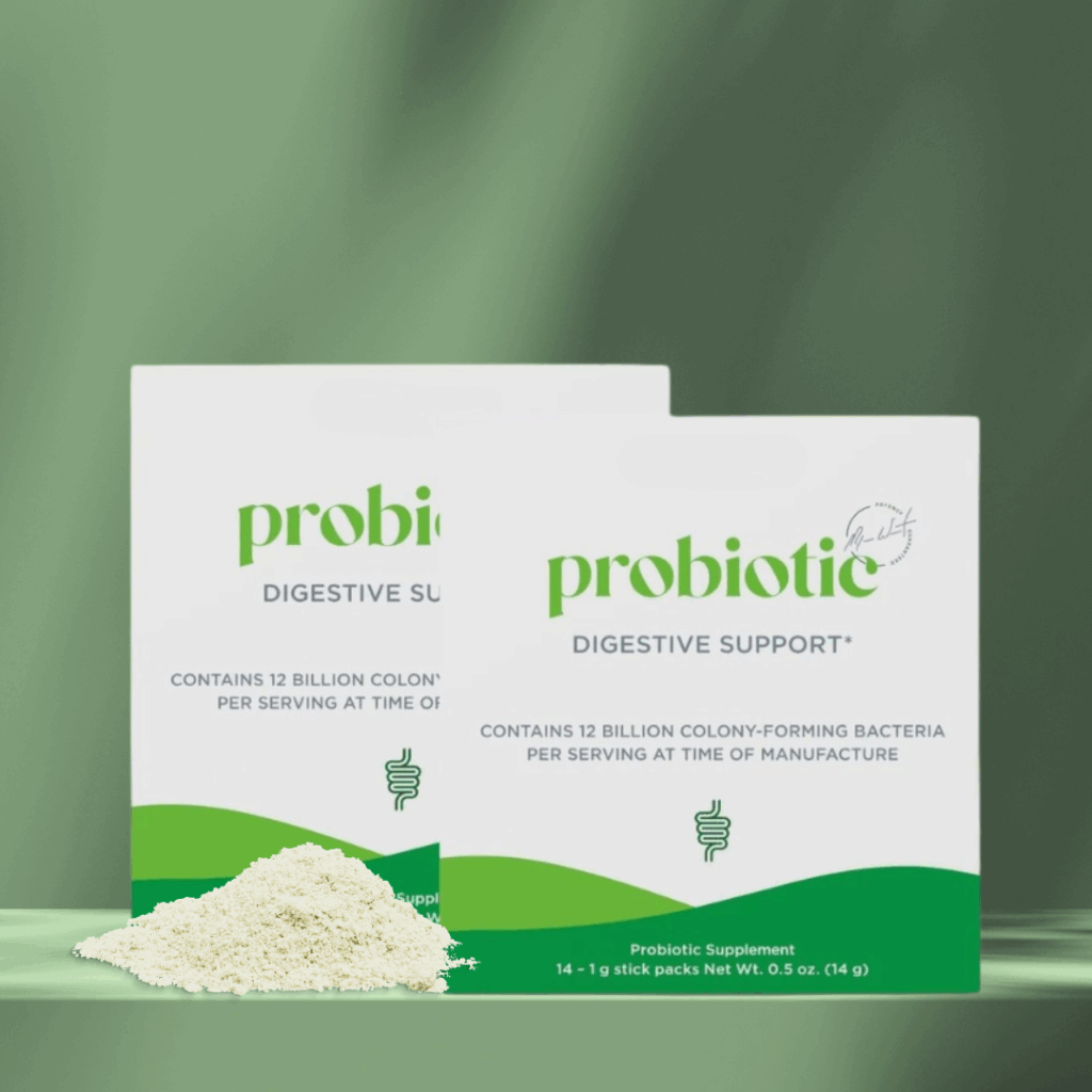 A digestive supplement designed to support gut health during perimenopause.