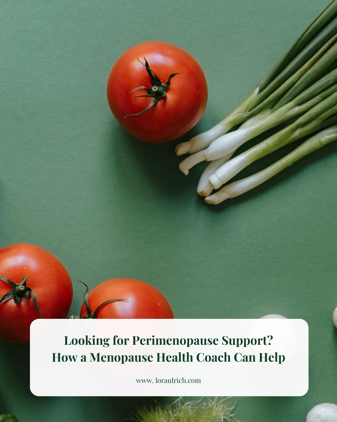 Vibrant whole food ingredients highlighting a healthy metabolism focus on menopause health coaching services.